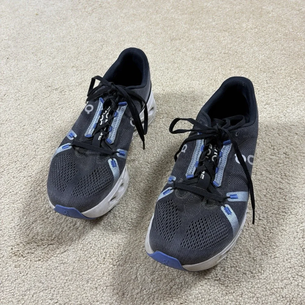 On Cloud Eclipse Shoes Black Frost Women Size 11M Sneakers Trainers Cloudeclipse